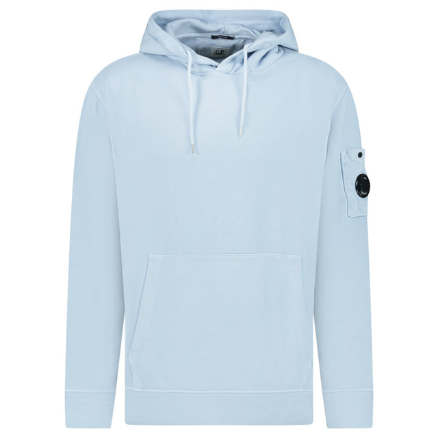 CP Company Lens Diagonal Raised Hooded Fleece Cerulean - Boinclo - Outlet Sale Under Retail