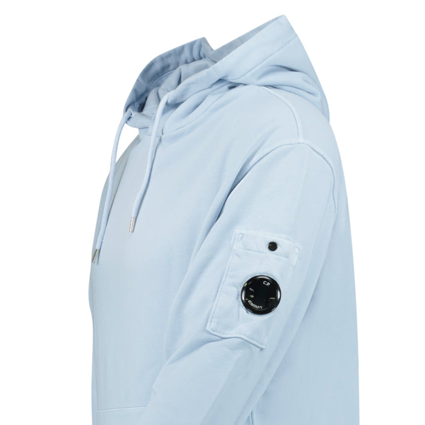 CP Company Lens Diagonal Raised Hooded Fleece Cerulean - Boinclo - Outlet Sale Under Retail
