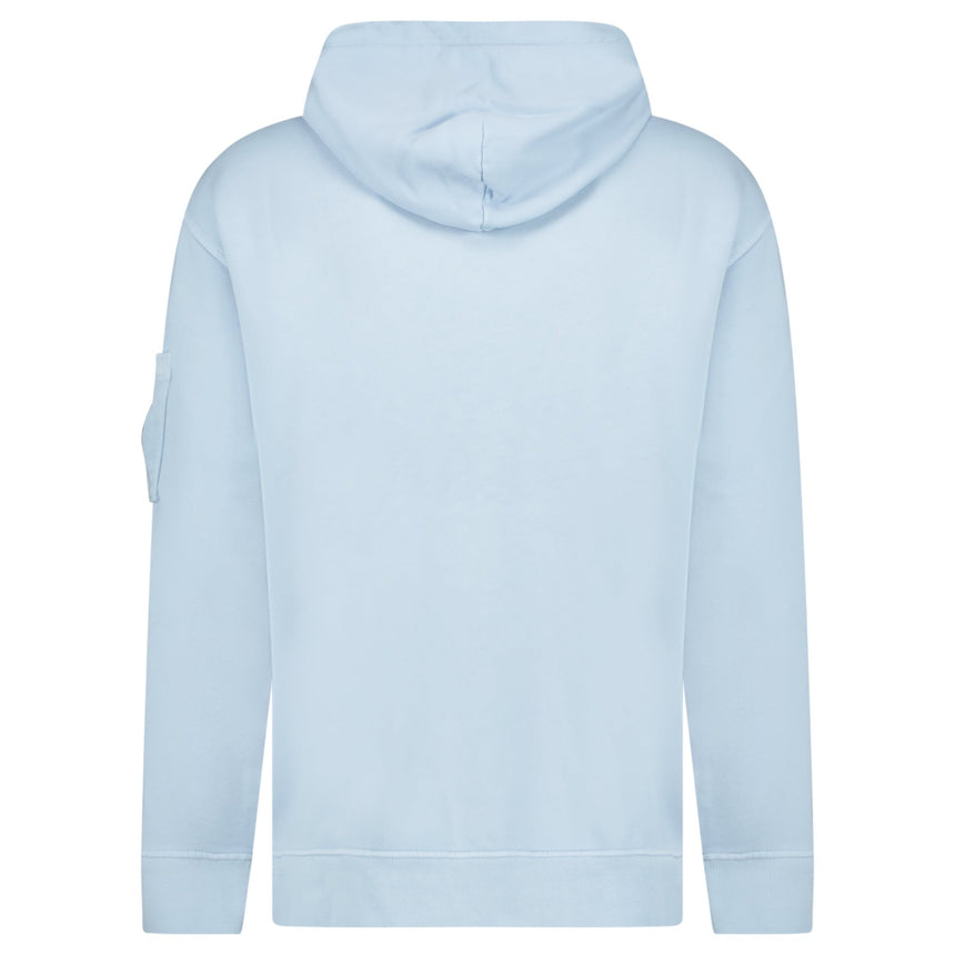 CP Company Lens Diagonal Raised Hooded Fleece Cerulean - Boinclo - Outlet Sale Under Retail