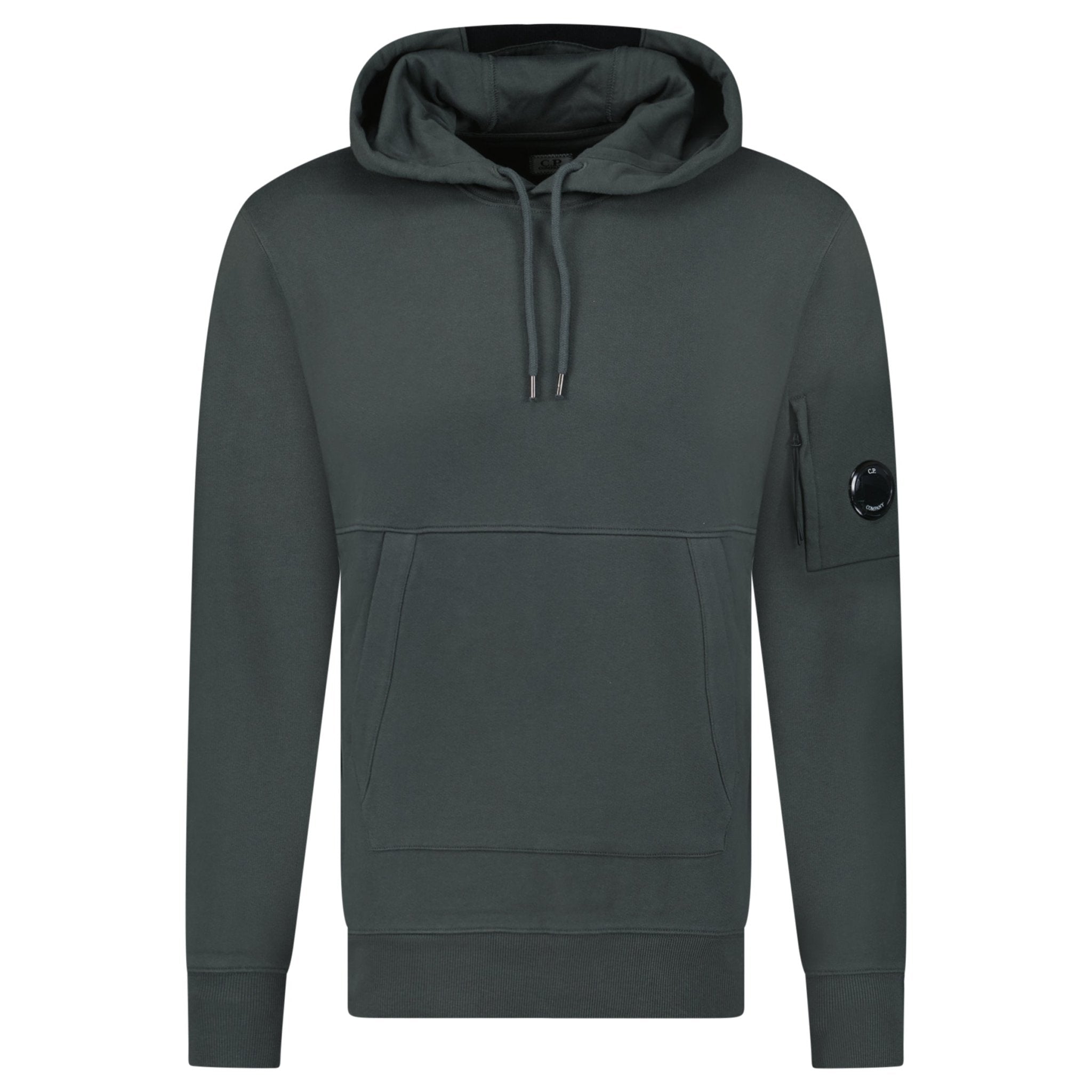 CP Company CP Company Lens Diagonal Raised Hooded Fleece Dark