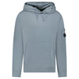 CP Company Lens Diagonal Raised Hooded Fleece Stormy Weather - Boinclo - Outlet Sale Under Retail