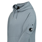 CP Company Lens Diagonal Raised Hooded Fleece Stormy Weather - Boinclo - Outlet Sale Under Retail