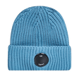CP Company Lens Extra Fine Merino Wool Beanie in Blue - Boinclo - Outlet Sale Under Retail