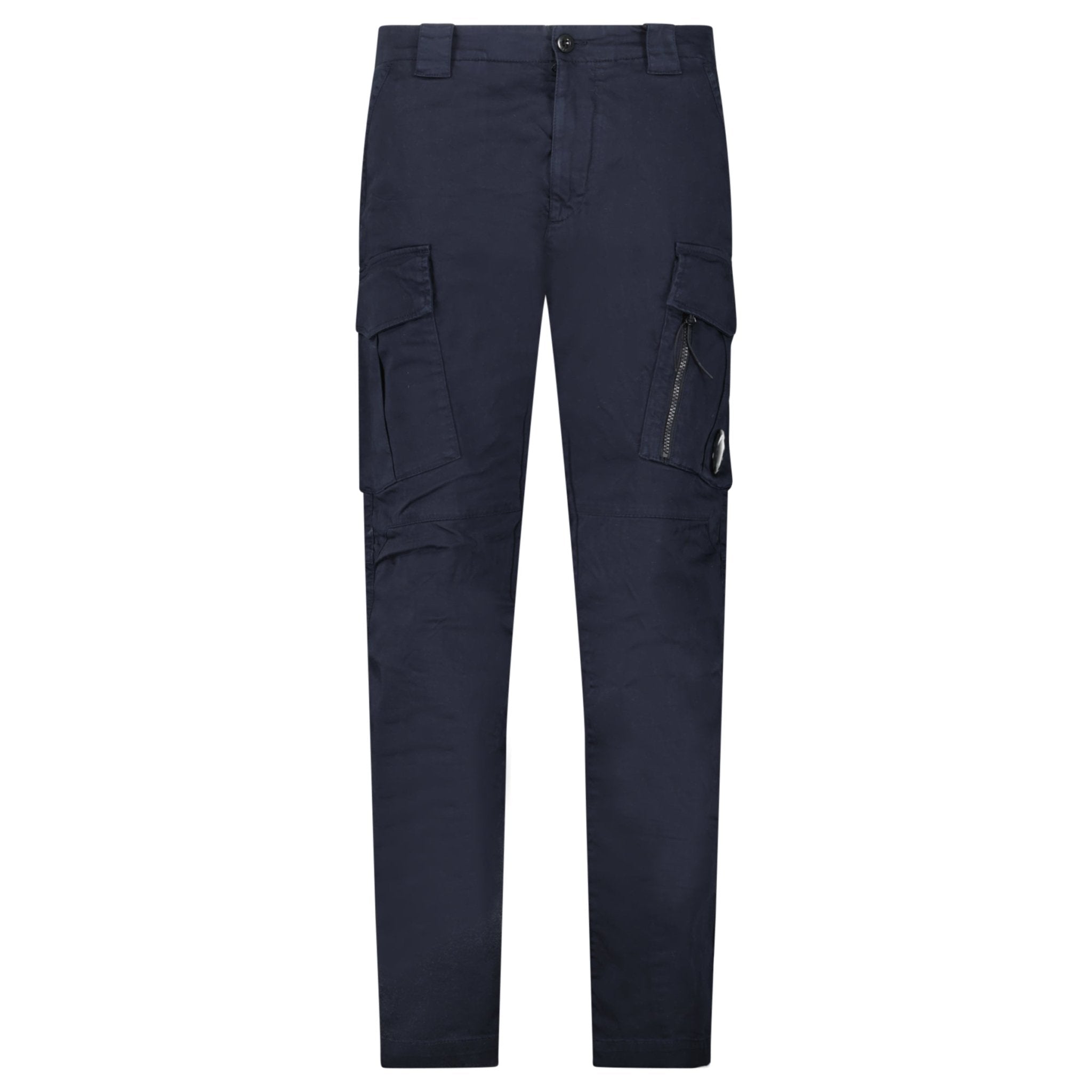CP Company Lens Garment Dyed Ergonomic Cargo Pants Navy - Outlet