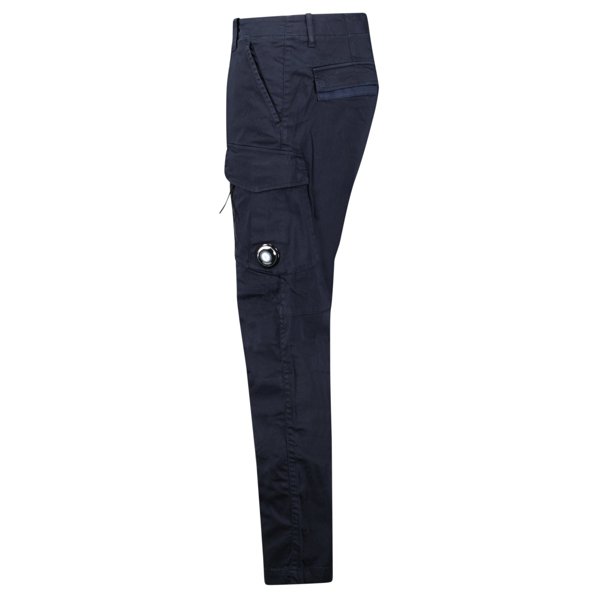 CP Company CP Company Lens Garment Dyed Ergonomic Cargo Pants Navy