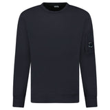 CP Company Lens Light Fleece Crewneck Sweatshirt Black - Boinclo - Outlet Sale Under Retail