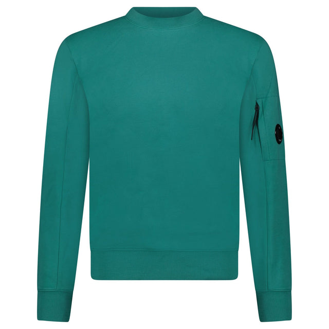 CP Company Lens Light Fleece Sweatshirt Green - Boinclo - Outlet Sale Under Retail