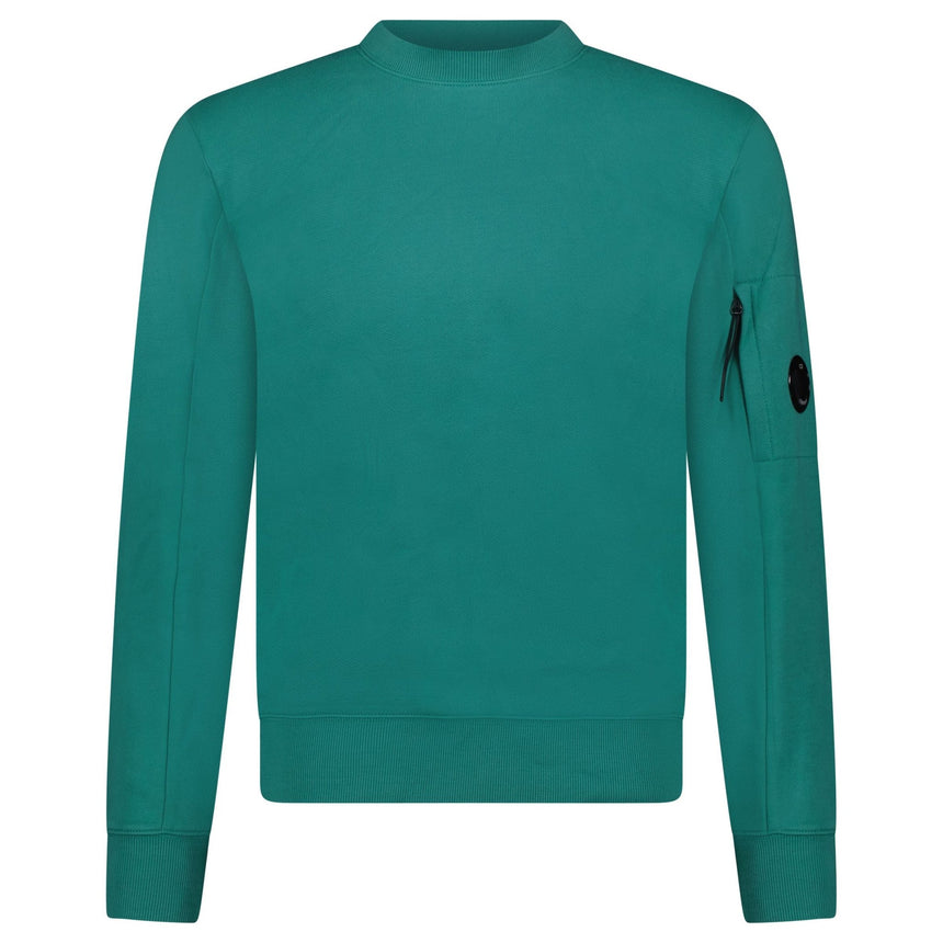 CP Company Lens Light Fleece Sweatshirt Green - Boinclo - Outlet Sale Under Retail