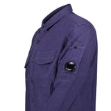 CP Company Lens Pocket Overshirt Linen Navy - Boinclo - Outlet Sale Under Retail