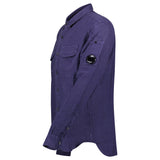 CP Company Lens Pocket Overshirt Linen Navy - Boinclo - Outlet Sale Under Retail
