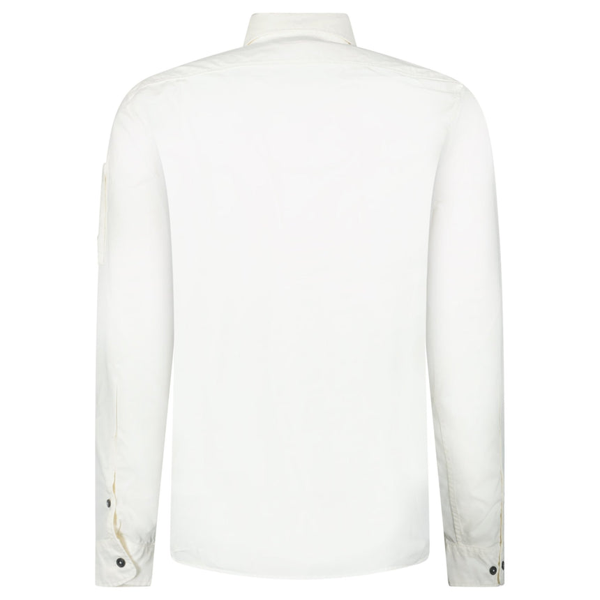 CP Company Lens Safari Shirt Gauze White - Boinclo - Outlet Sale Under Retail