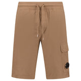 CP Company Lens Shorts Front Logo Brown - Boinclo - Outlet Sale Under Retail