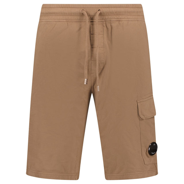 CP Company Lens Shorts Front Logo Brown - Boinclo - Outlet Sale Under Retail