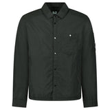 CP Company Nylon Button Up Lens Overshirt in Black - Boinclo - Outlet Sale Under Retail