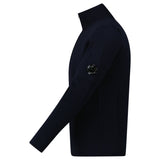C.P. Company Re - Wool Half Lens Zip Sweater Navy - Boinclo - Outlet Sale Under Retail