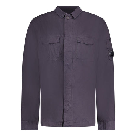 CP Company Stretch Gabardine Overshirt Navy - Boinclo - Outlet Sale Under Retail