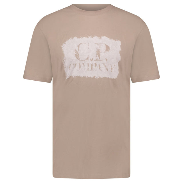 CP Company T-Shirt Front Logo Beige - Boinclo - Outlet Sale Under Retail