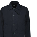 CP Company Twill Fishtail Padded Coat in Navy - Boinclo - Outlet Sale Under Retail