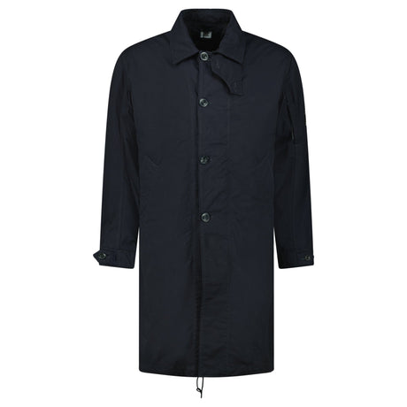 CP Company Twill Fishtail Padded Coat in Navy - Boinclo - Outlet Sale Under Retail