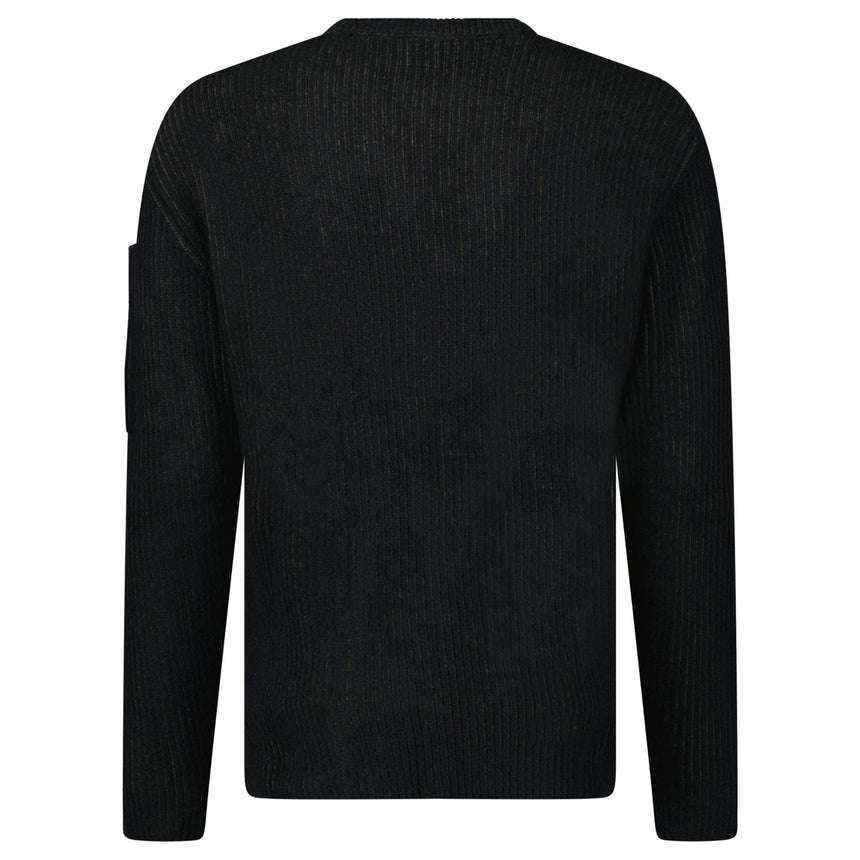 C.P. Company Vanisé Crewneck Sweater Navy/Green - Boinclo - Outlet Sale Under Retail