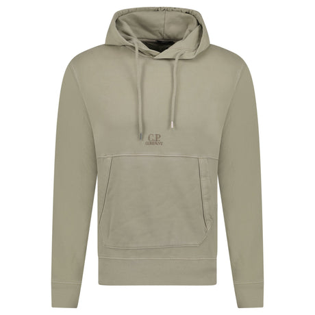 CP Company Writing Logo Hooded Sweatshirt Beige - Boinclo - Outlet Sale Under Retail