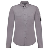 CP Company Zip 'Gabardine' Overshirt Grey - Boinclo - Outlet Sale Under Retail