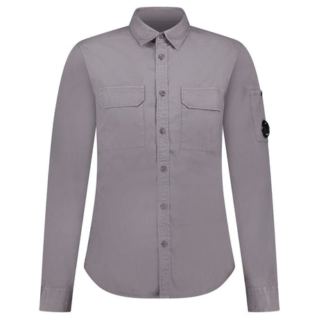 CP Company Zip 'Gabardine' Overshirt Grey - Boinclo - Outlet Sale Under Retail