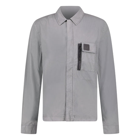 CP Company Zip 'Gabardine' Overshirt Grey - Boinclo - Outlet Sale Under Retail