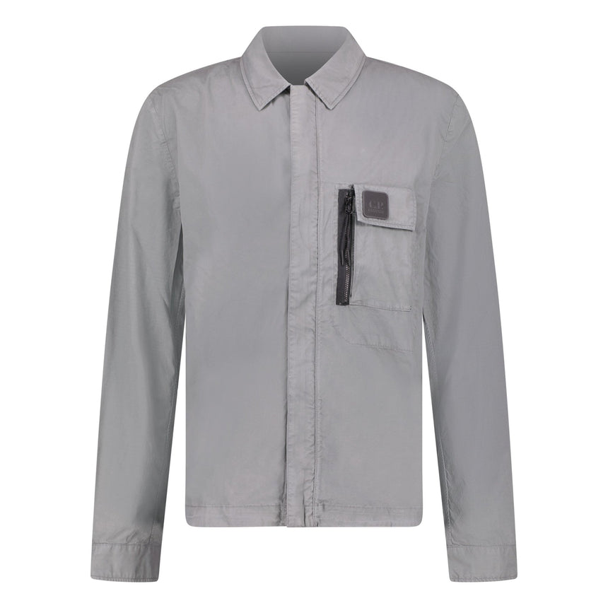 CP Company Zip 'Gabardine' Overshirt Grey - Boinclo - Outlet Sale Under Retail