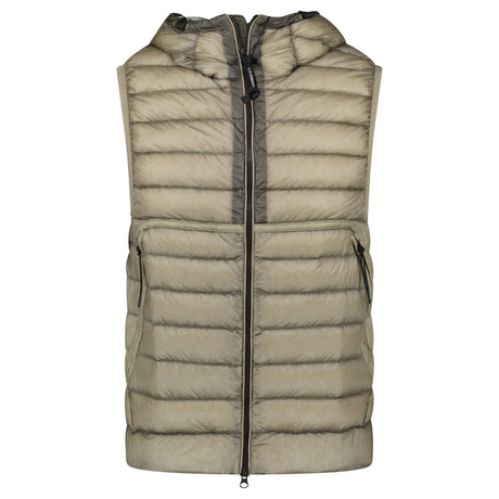 CP Company D.D. Shell Down Goggle Gilet Vintage Khaki - Boinclo - Outlet Sale Under Retail