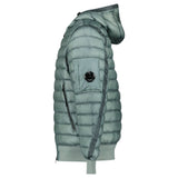 CP Company D.D. Shell Down Hooded Lens Jacket in Silver Blue - Boinclo - Outlet Sale Under Retail