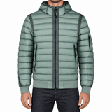 CP Company D.D. Shell Down Hooded Lens Jacket in Silver Blue - Boinclo - Outlet Sale Under Retail