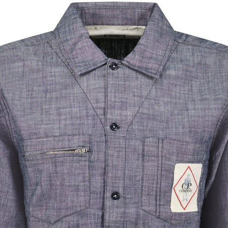 CP Company Denim Chambray Long - Sleeve Shirt - Boinclo - Outlet Sale Under Retail