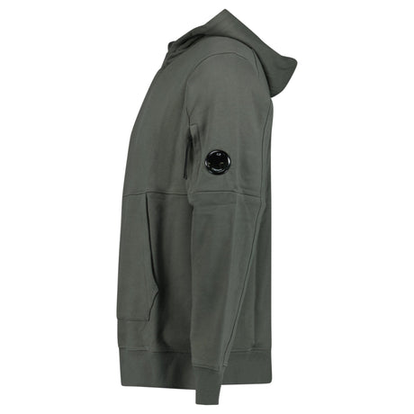 CP Company Diagonal Raised Fleece Hooded Lens Sweatshirt in Gunmetal Grey - Boinclo - Outlet Sale Under Retail