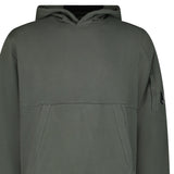 CP Company Diagonal Raised Fleece Hooded Lens Sweatshirt in Gunmetal Grey - Boinclo - Outlet Sale Under Retail