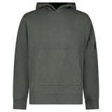 CP Company Diagonal Raised Fleece Hooded Lens Sweatshirt in Gunmetal Grey - Boinclo - Outlet Sale Under Retail
