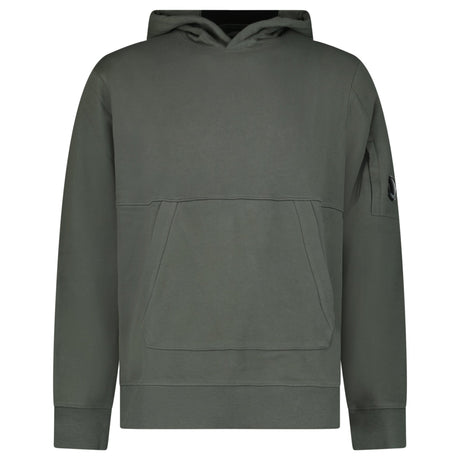 CP Company Diagonal Raised Fleece Hooded Lens Sweatshirt in Gunmetal Grey - Boinclo - Outlet Sale Under Retail