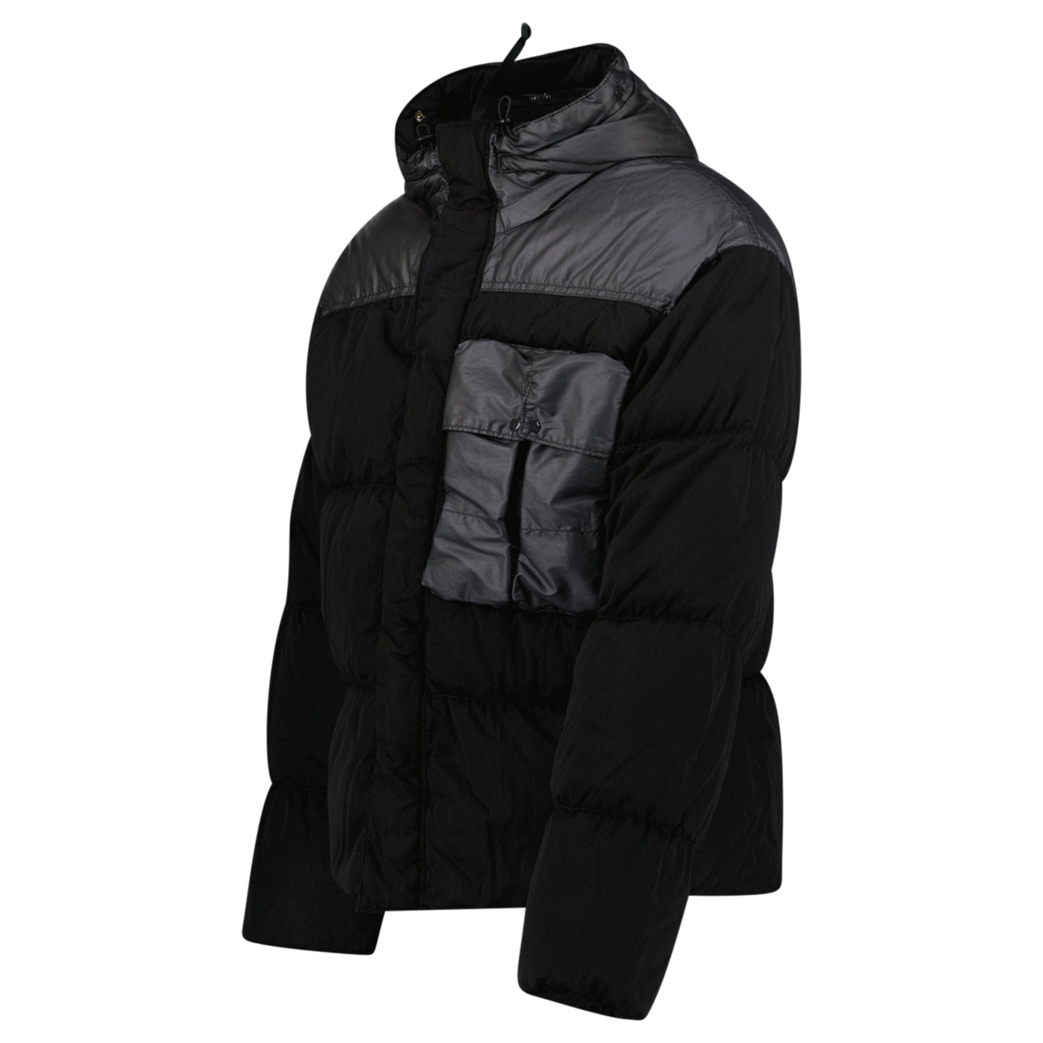 CP Company Eco Chrome R Mixed Goggle Down Jacket Black - Outlet