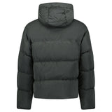 CP Company Eco - Chrome R Mixed Hooded Down Jacket in Dark Shadow - Boinclo - Outlet Sale Under Retail