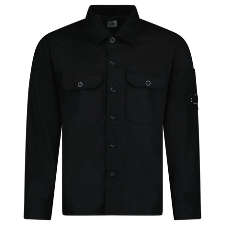 CP Company Felt Lens Overshirt in Black - Boinclo - Outlet Sale Under Retail