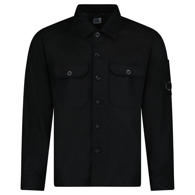 CP Company Felt Lens Overshirt in Black - Boinclo - Outlet Sale Under Retail