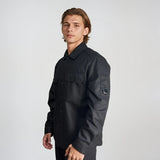 CP Company Felt Lens Overshirt in Black - Boinclo - Outlet Sale Under Retail