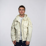 CP Company Flatt Nylon Goggle Jacket in Frozen Dew White - Boinclo - Outlet Sale Under Retail