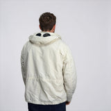 CP Company Flatt Nylon Goggle Jacket in Frozen Dew White - Boinclo - Outlet Sale Under Retail