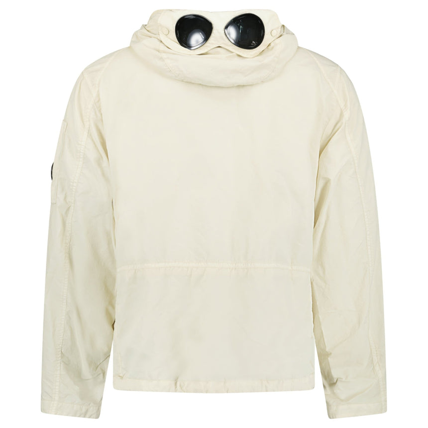 CP Company Flatt Nylon Goggle Jacket in Frozen Dew White - Boinclo - Outlet Sale Under Retail
