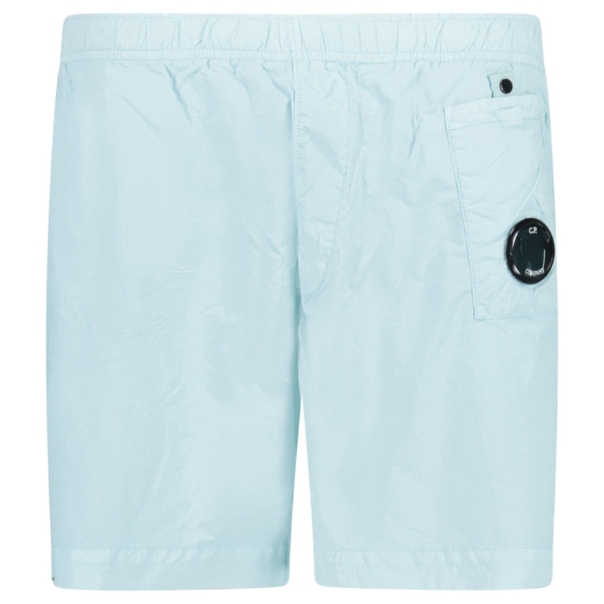 CP Company Flatt Nylon Lens Swim Shorts Misty Blue - Boinclo - Outlet Sale Under Retail