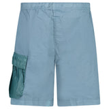 CP Company Flatt Nylon Mixed Lens Cargo Swim Shorts in Silver Blue - Boinclo - Outlet Sale Under Retail
