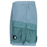 CP Company Flatt Nylon Mixed Lens Cargo Swim Shorts in Silver Blue - Boinclo - Outlet Sale Under Retail