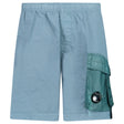 CP Company Flatt Nylon Mixed Lens Cargo Swim Shorts in Silver Blue - Boinclo - Outlet Sale Under Retail