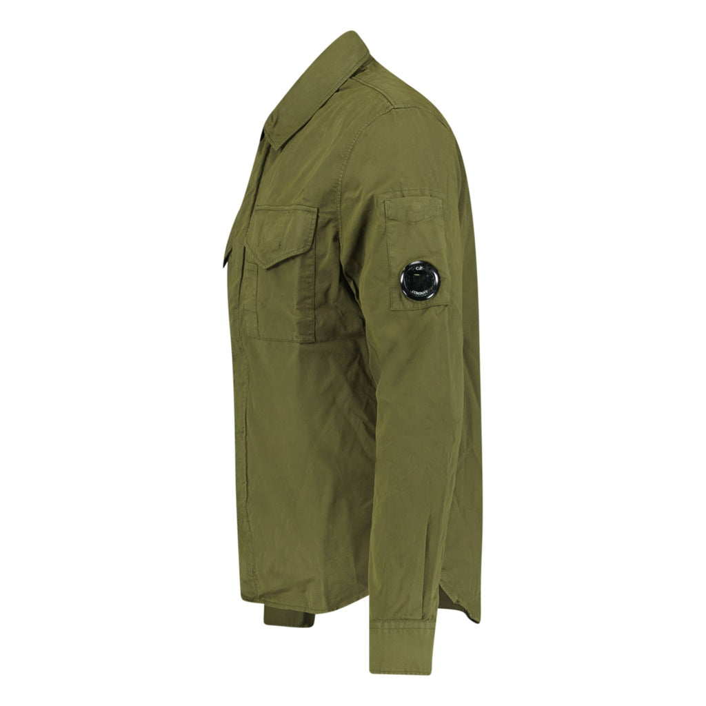 CP Company Gabardine Lens Overshirt Jacket Green - Boinclo ltd - Outlet Sale Under Retail